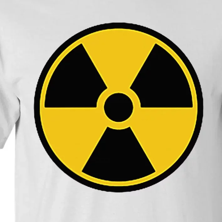 Radioactive Nuclear Warning Symbol Radiation Sign Energy Tall T-Shirt