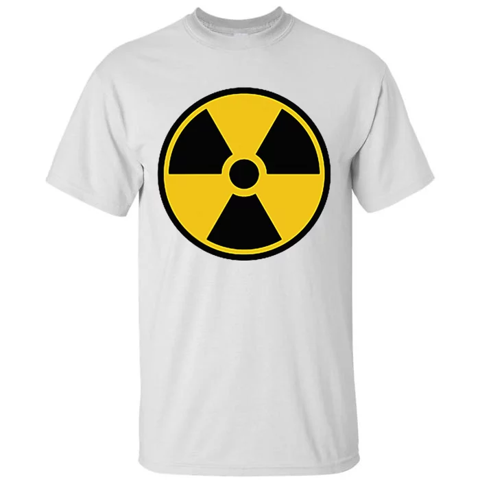 Radioactive Nuclear Warning Symbol Radiation Sign Energy Tall T-Shirt