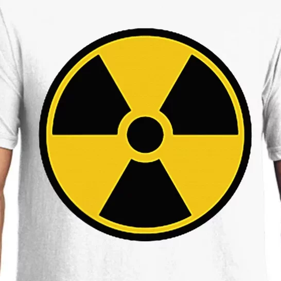 Radioactive Nuclear Warning Symbol Radiation Sign Energy Pajama Set