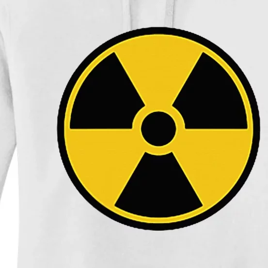 Radioactive Nuclear Warning Symbol Radiation Sign Energy Women's Pullover Hoodie