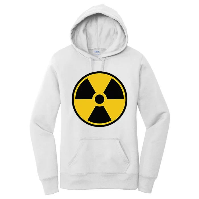 Radioactive Nuclear Warning Symbol Radiation Sign Energy Women's Pullover Hoodie