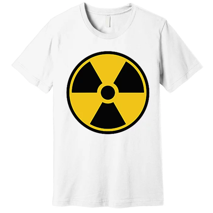 Radioactive Nuclear Warning Symbol Radiation Sign Energy Premium T-Shirt