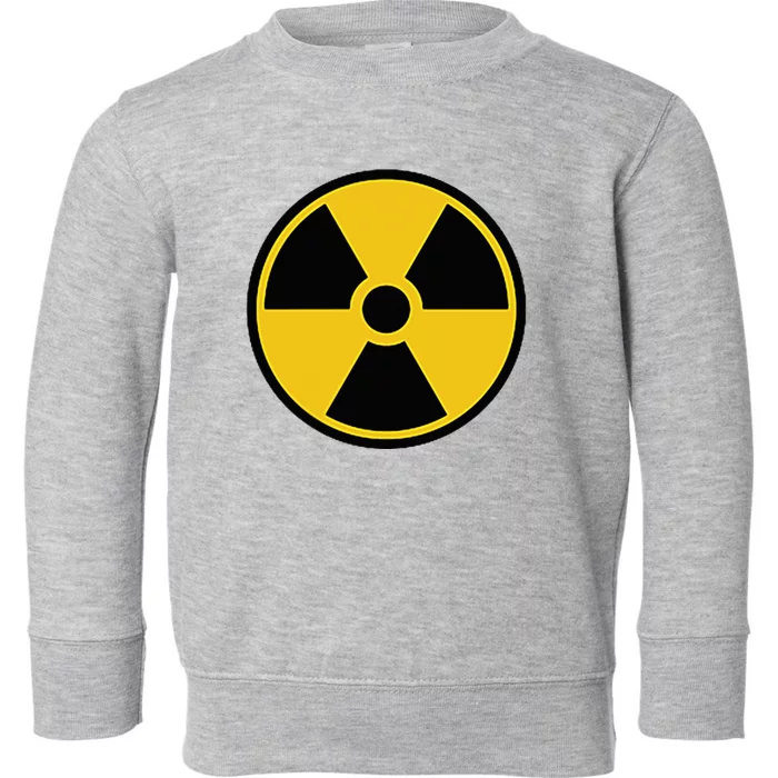 Radioactive Nuclear Warning Symbol Radiation Sign Energy Toddler Sweatshirt