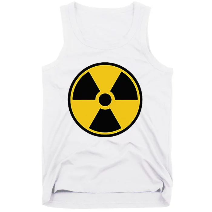 Radioactive Nuclear Warning Symbol Radiation Sign Energy Tank Top