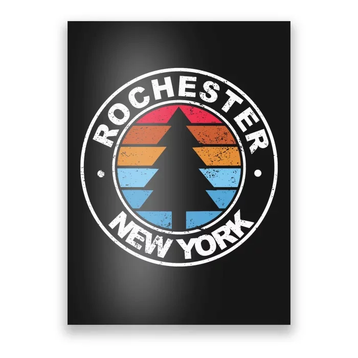 Rochester New York Ny Vintage Graphic Retro 70s Great Gift Poster