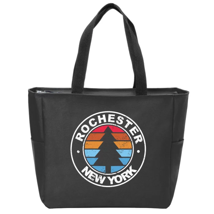 Rochester New York Ny Vintage Graphic Retro 70s Great Gift Zip Tote Bag