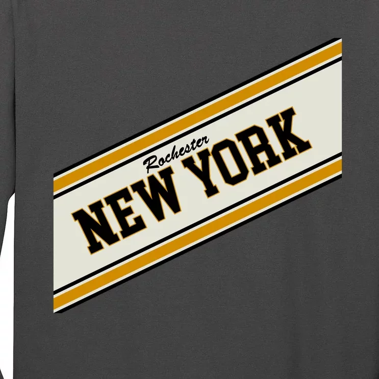 Rochester New York Varsity Logo Tall Long Sleeve T-Shirt