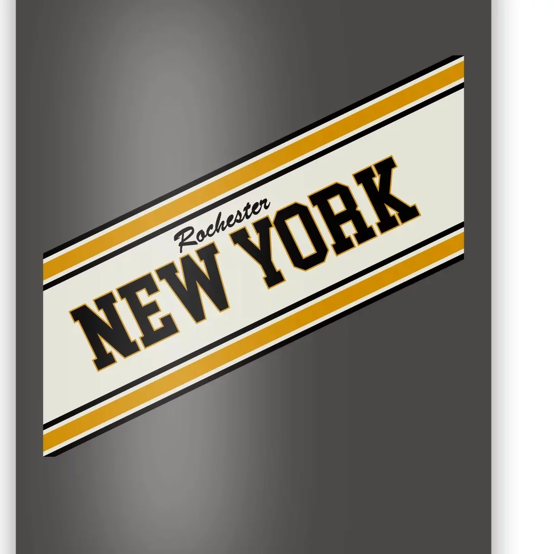 Rochester New York Varsity Logo Poster