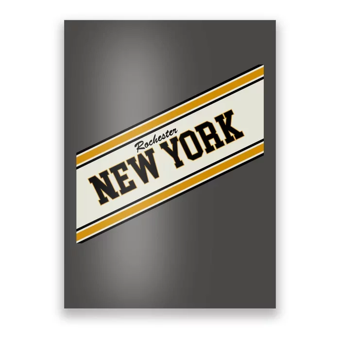 Rochester New York Varsity Logo Poster