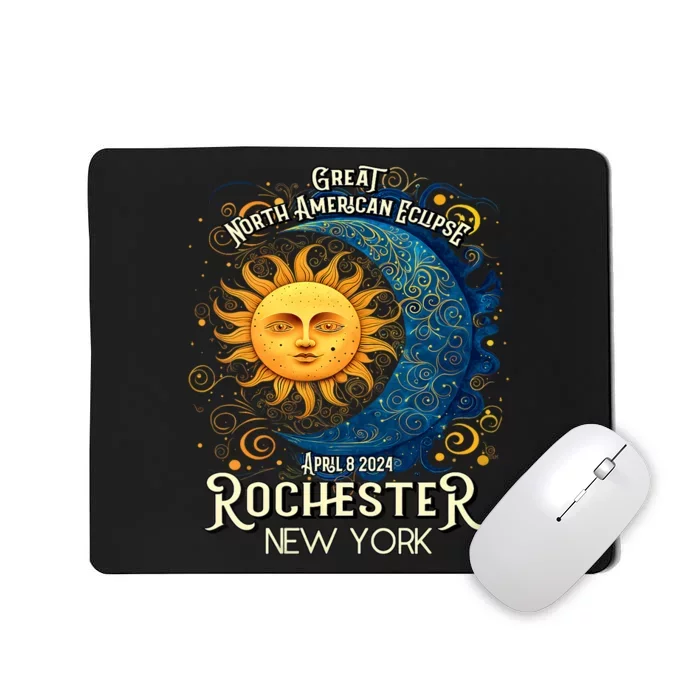 Rochester New York 2024 Total Solar Eclipse April 8 Souvenir Mousepad