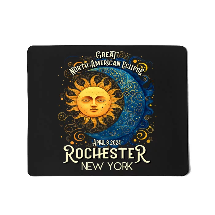 Rochester New York 2024 Total Solar Eclipse April 8 Souvenir Mousepad