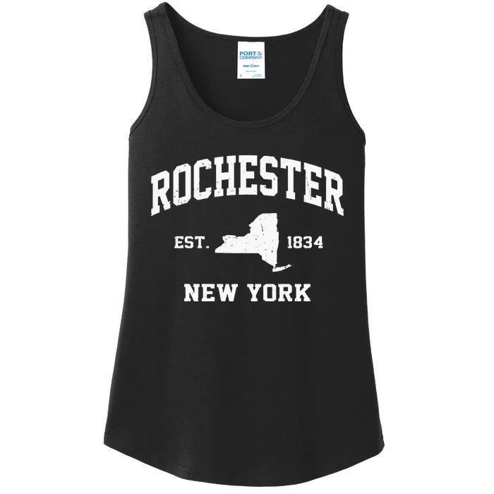 Rochester New York NY Vintage State Athletic Style Ladies Essential Tank