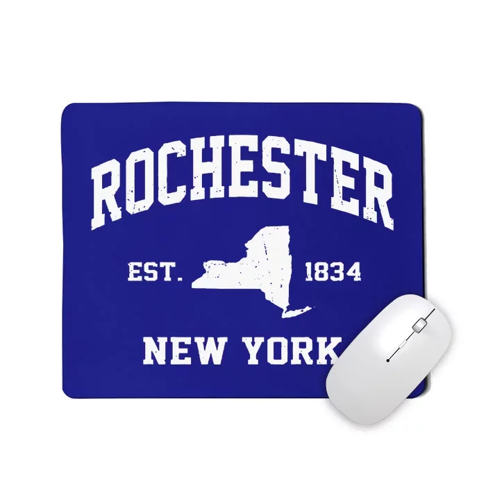 Rochester New York NY vintage State Athletic Style Mousepad