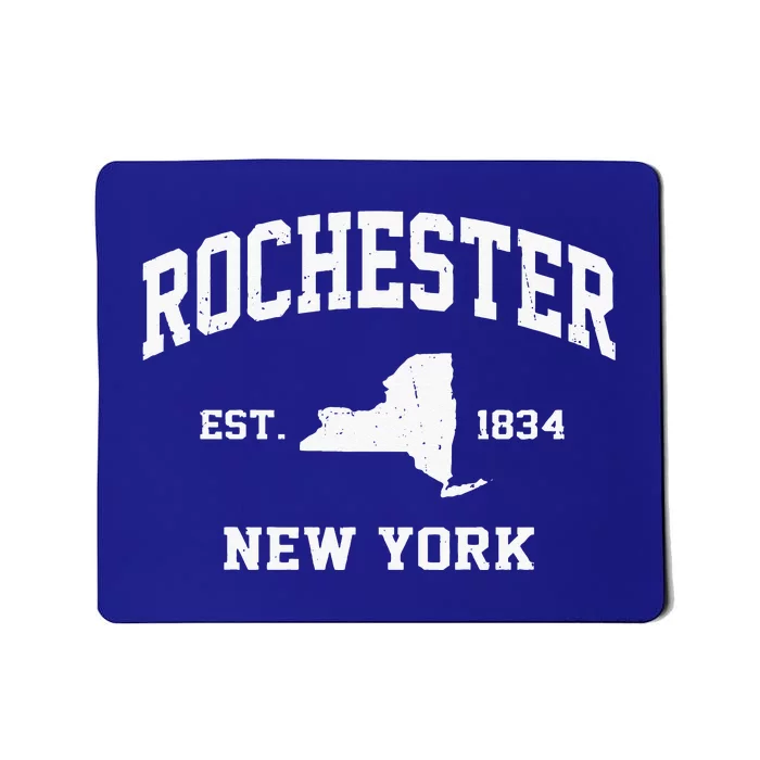 Rochester New York NY vintage State Athletic Style Mousepad