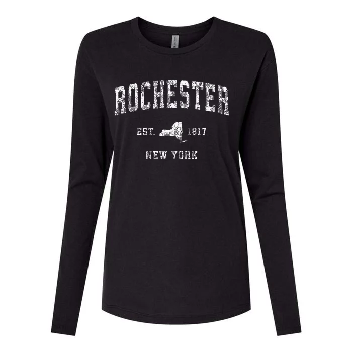 Rochester New York Ny Vintage Womens Cotton Relaxed Long Sleeve T-Shirt