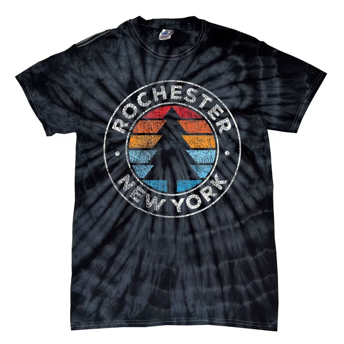 Rochester New York Ny Vintage Graphic Retro 70s Tie-Dye T-Shirt