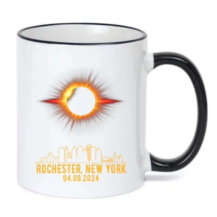 Rochester New York Total Solar Eclipse 04.08.2024 Black Color Changing Mug