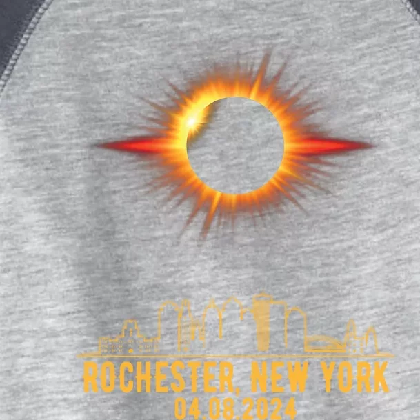 Rochester New York Total Solar Eclipse 04.08.2024 Toddler Fine Jersey T-Shirt