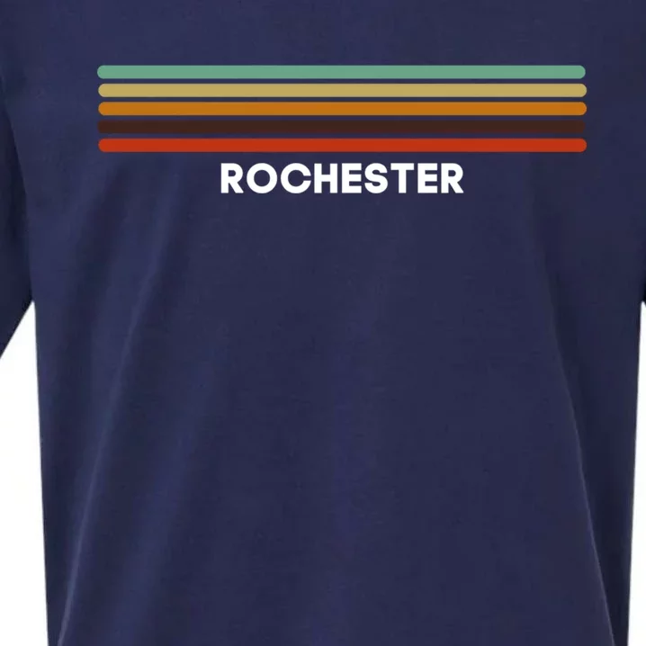 Rochester New York Ny Us Cities Of America Retro Gift Sueded Cloud Jersey T-Shirt