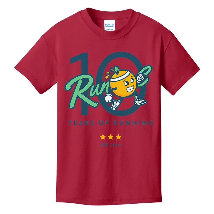 Run Oc 10 Year Anniversary Kids T-Shirt