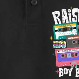 Raised On 90s Boy Bands Cassette Tape Dry Zone Grid Performance Polo