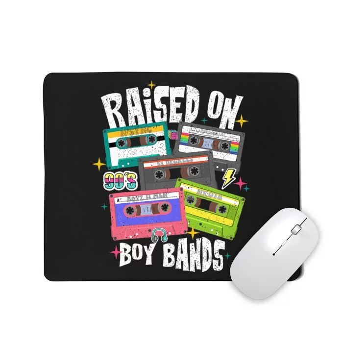 Raised On 90s Boy Bands Cassette Tape Mousepad