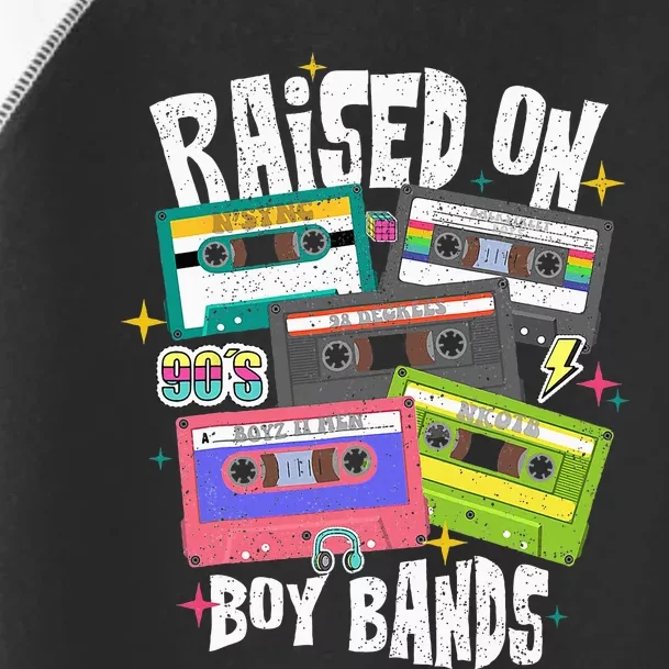 Raised On 90s Boy Bands Cassette Tape Toddler Fine Jersey T-Shirt