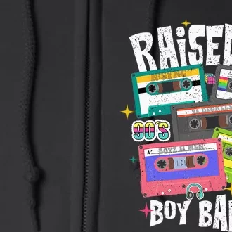 Raised On 90s Boy Bands Cassette Tape Full Zip Hoodie