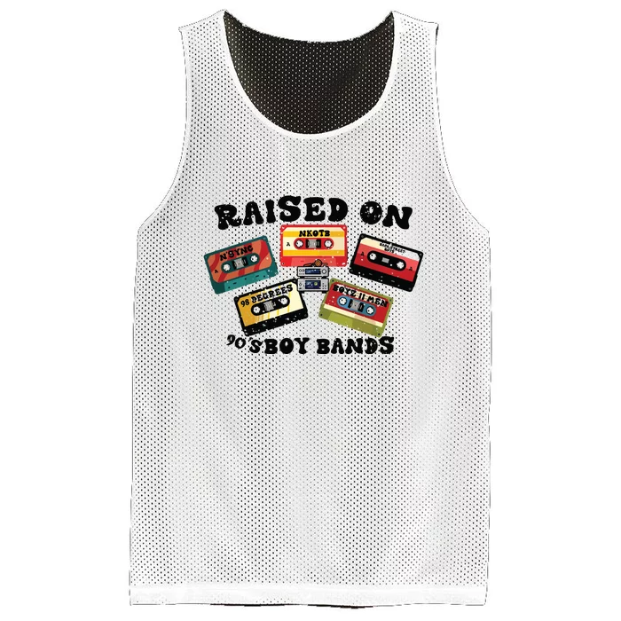 Raised On 90s Boy Bands Mesh Reversible Basketball Jersey Tank