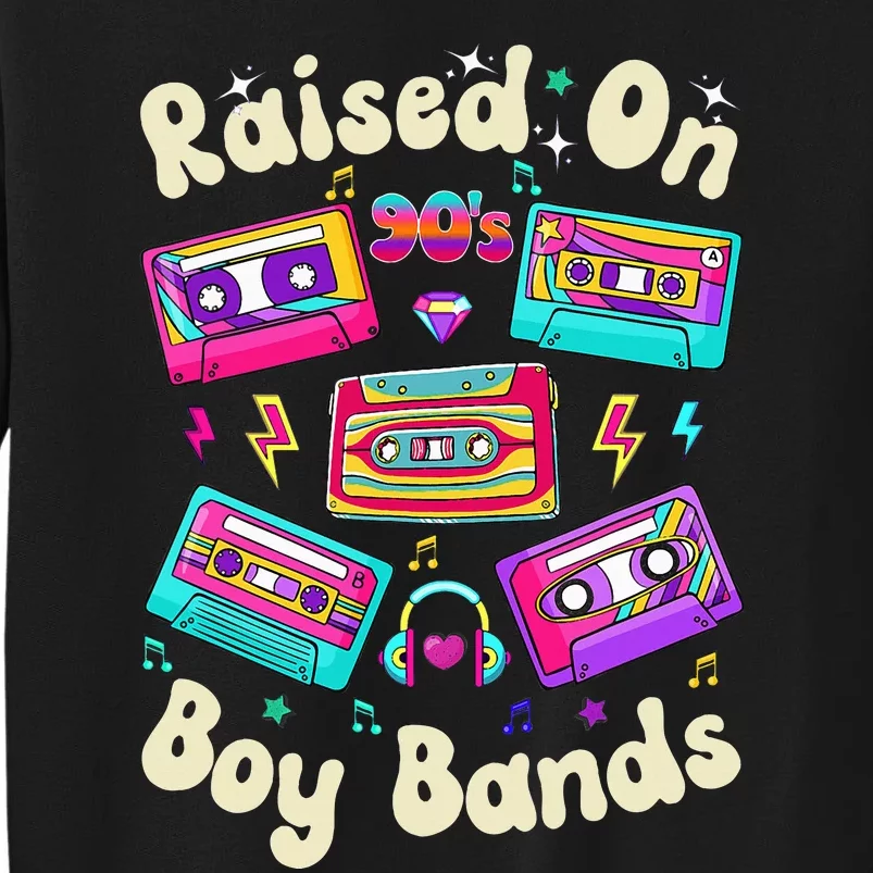 Raised On 90s Boy Bands Cassette Tape Retro Sweatshirt