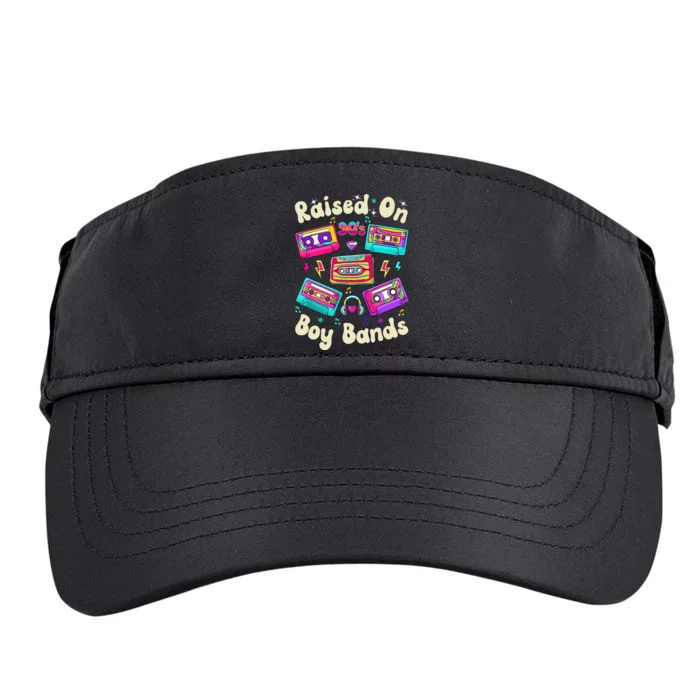 Raised On 90s Boy Bands Cassette Tape Retro Adult Drive Performance Visor