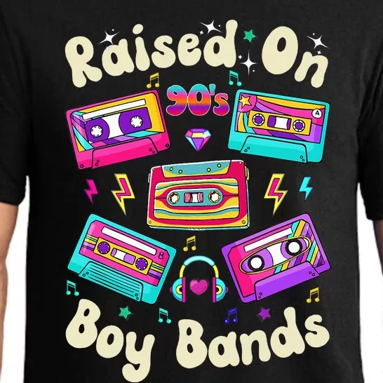 Raised On 90s Boy Bands Cassette Tape Retro Pajama Set