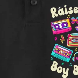 Raised On 90s Boy Bands Cassette Tape Retro Dry Zone Grid Performance Polo