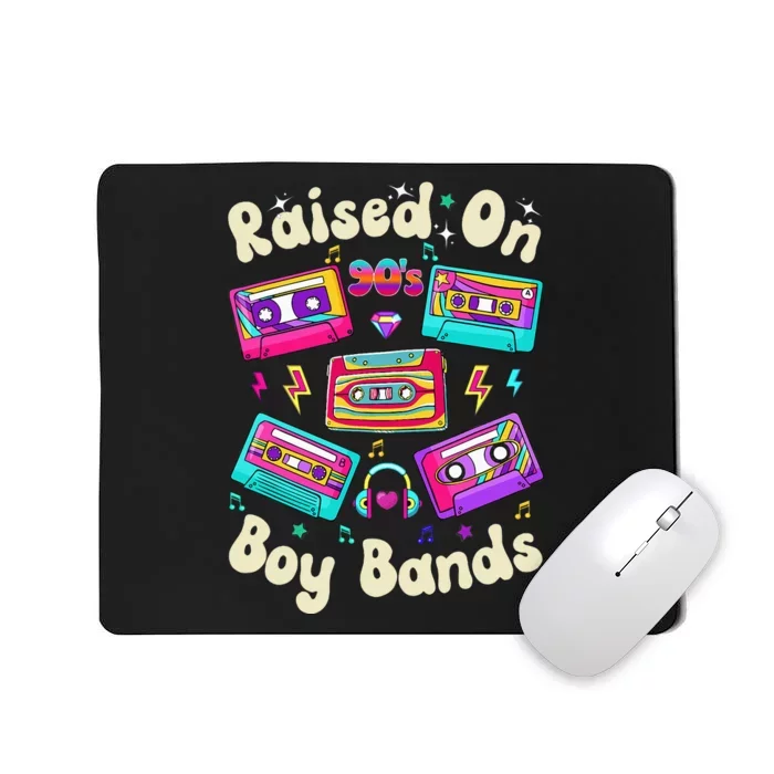 Raised On 90s Boy Bands Cassette Tape Retro Mousepad