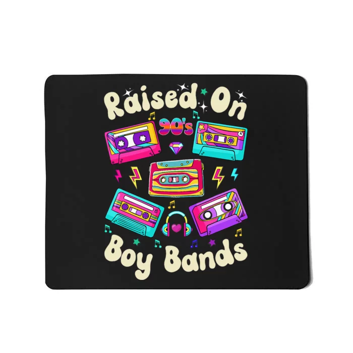 Raised On 90s Boy Bands Cassette Tape Retro Mousepad