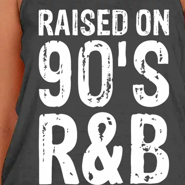 Raised On 90S R&B Women's Knotted Racerback Tank