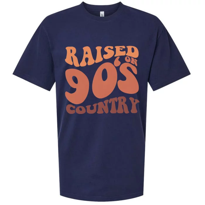 Raised On 90s Country Retro 90S Country Sueded Cloud Jersey T-Shirt