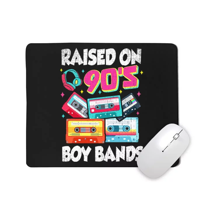 Raised On 90s Boy Bands Cassette Tape Retro Mousepad