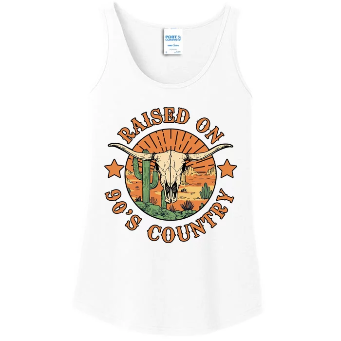 Raised On 90s Country Ladies Essential Tank