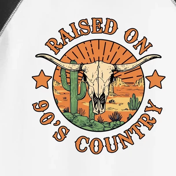 Raised On 90s Country Toddler Fine Jersey T-Shirt