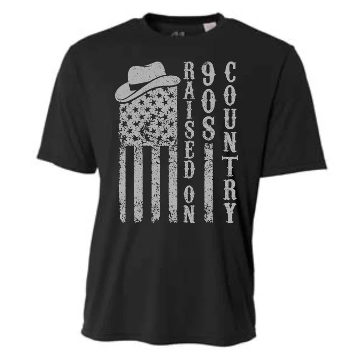 Raised On 90s Country Music  Country Concert Outfit Cooling Performance Crew T-Shirt