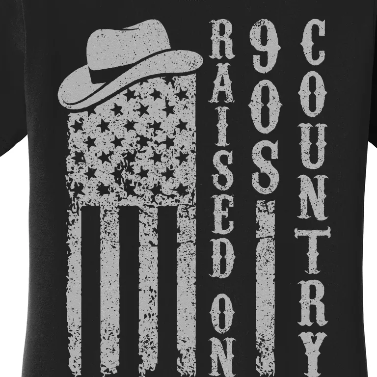 Raised On 90s Country Music  Country Concert Outfit Women's T-Shirt