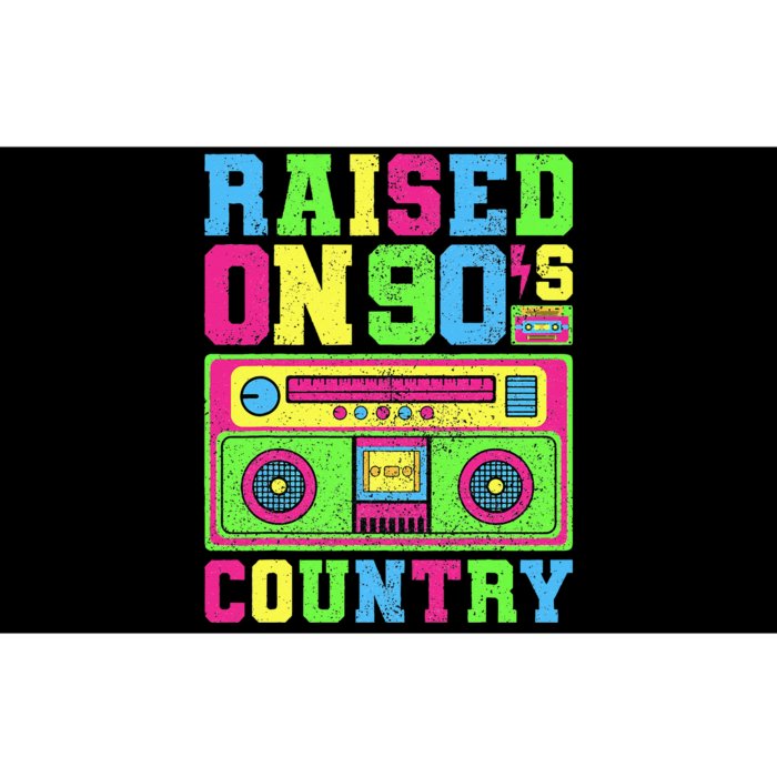 Raised On 90s Country Music  Country Concert Outfit Bumper Sticker