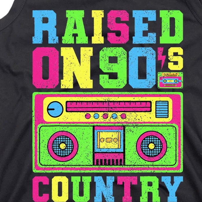 Raised On 90s Country Music  Country Concert Outfit Tank Top