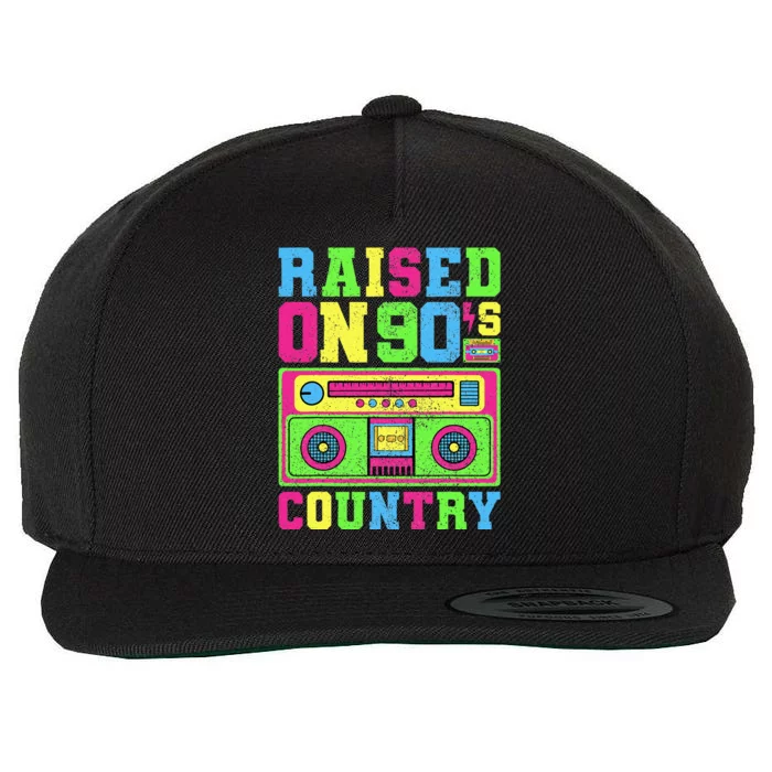 Raised On 90s Country Music  Country Concert Outfit Wool Snapback Cap