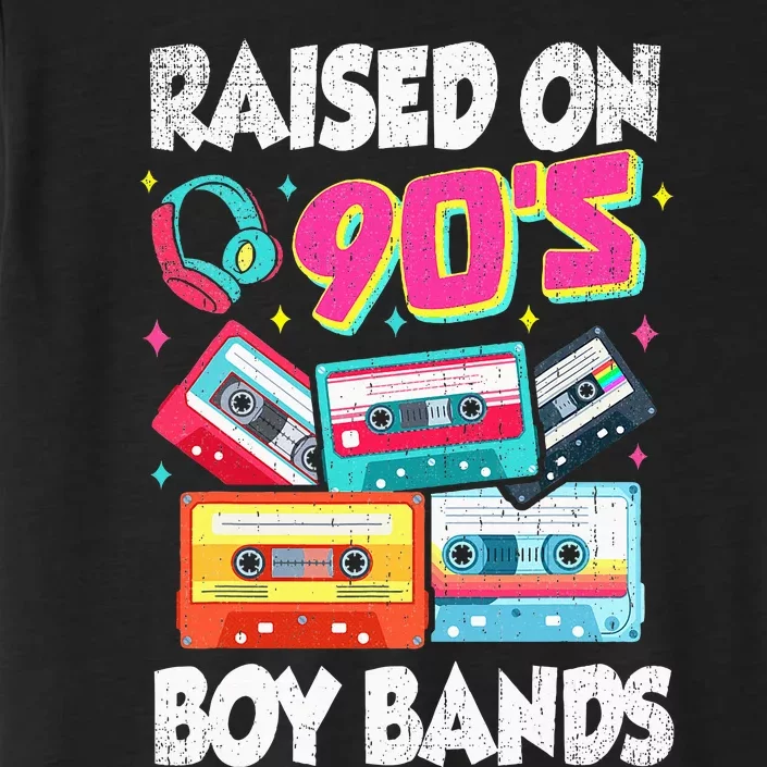 Raised On 90s Boy Bands Cassette Tape Retro ChromaSoft Performance T-Shirt