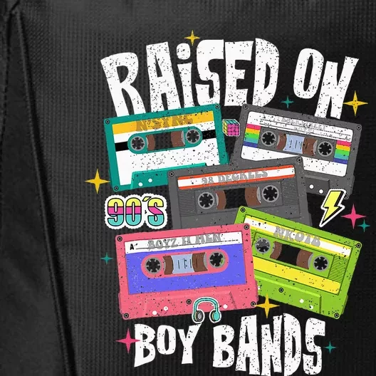 Raised On 90s Boy Bands Cassette Tape Retro City Backpack