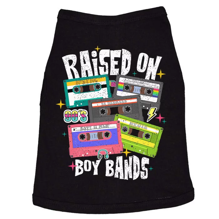 Raised On 90s Boy Bands Cassette Tape Retro Doggie Tank