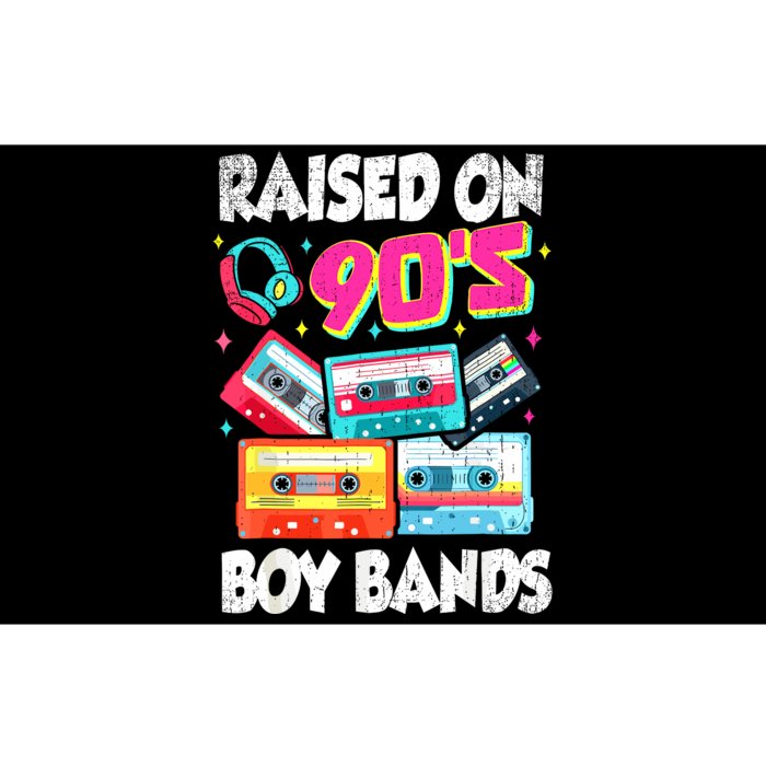 Raised On 90s Boy Bands Cassette Tape Retro Bumper Sticker