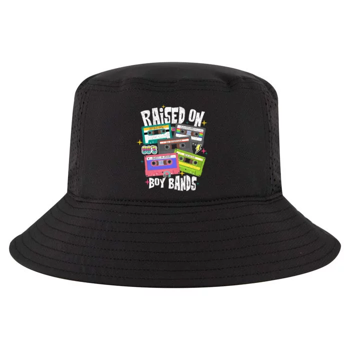 Raised On 90s Boy Bands Cassette Tape Retro Cool Comfort Performance Bucket Hat